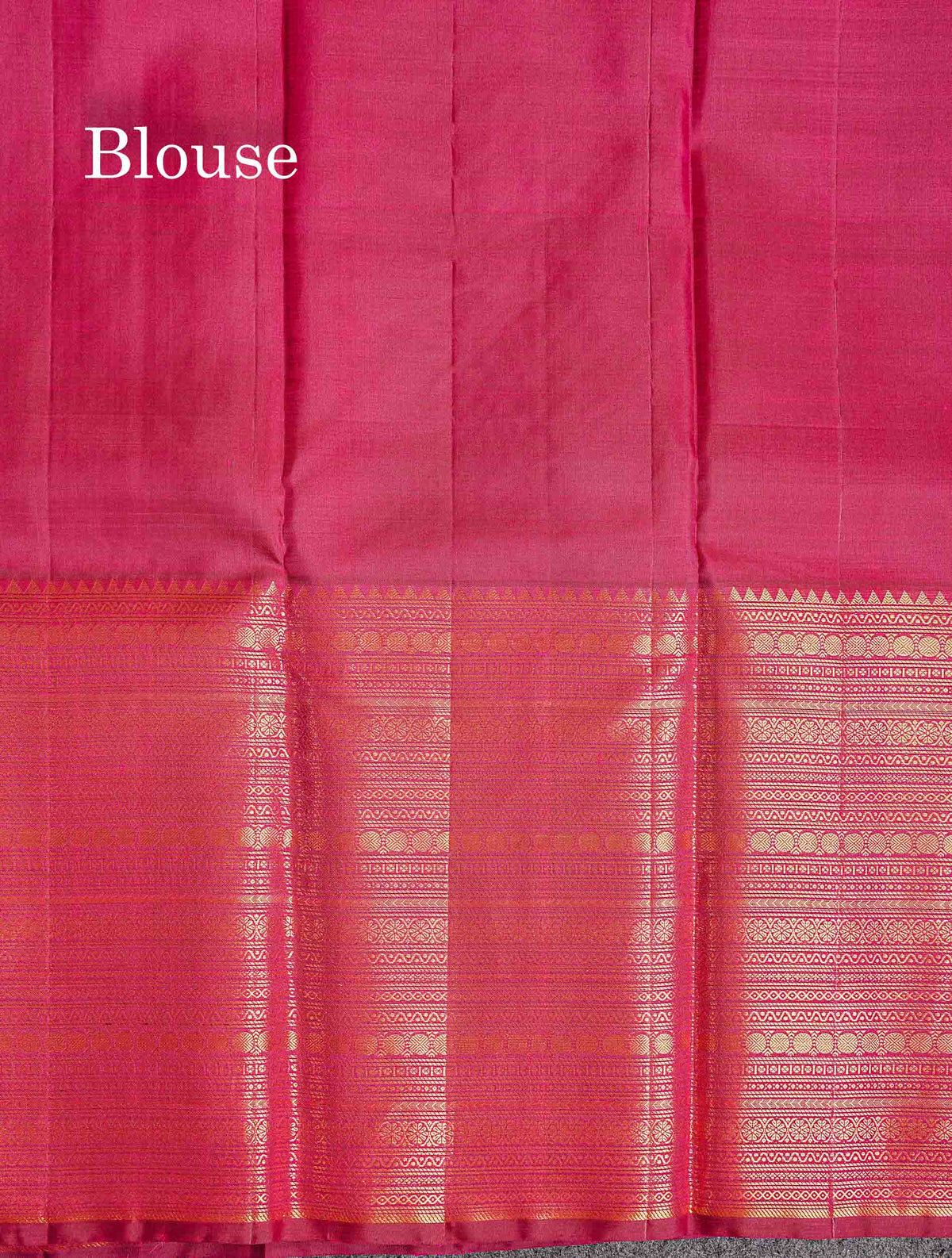 Beautiful Dual Tone Magenta Pure Kanjivaram Silk Saree With Traditional Evening Morning Border