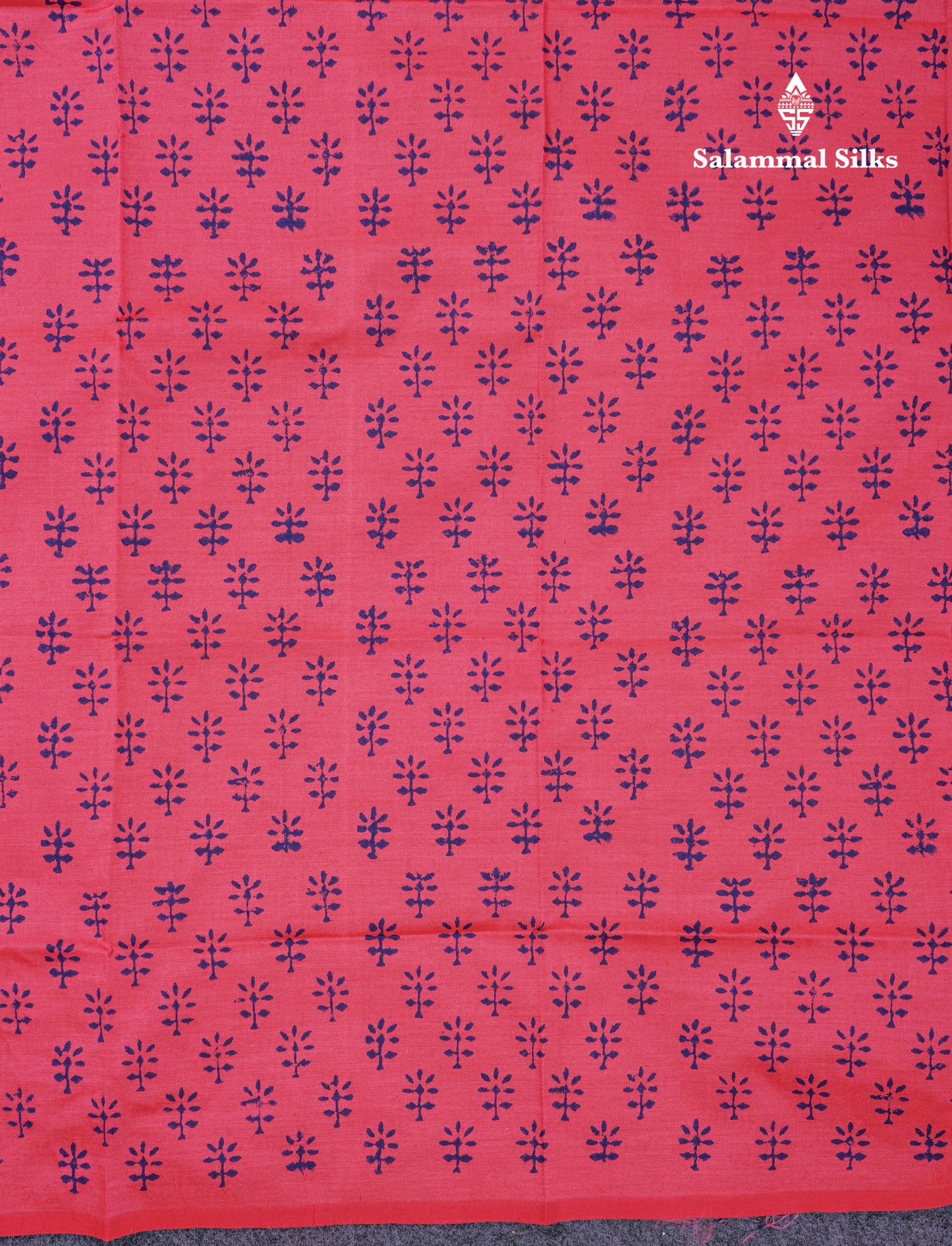 Beautiful Dual Tone Violet South Cotton Printed Saree With Contrast Dark Peach Blouse