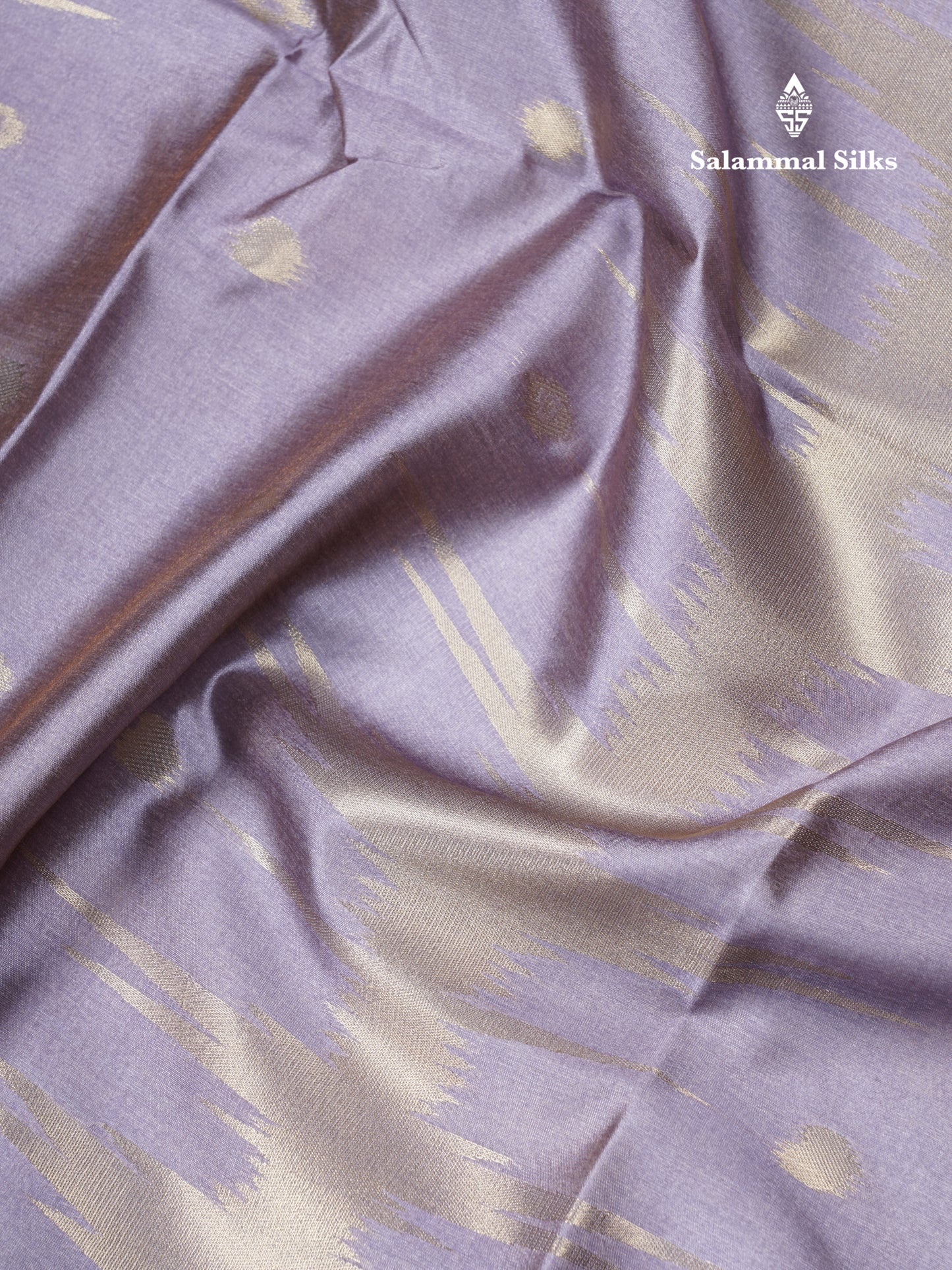 Light Chocolate Semi Tussar Silk Saree With Contrast Lavender Border
