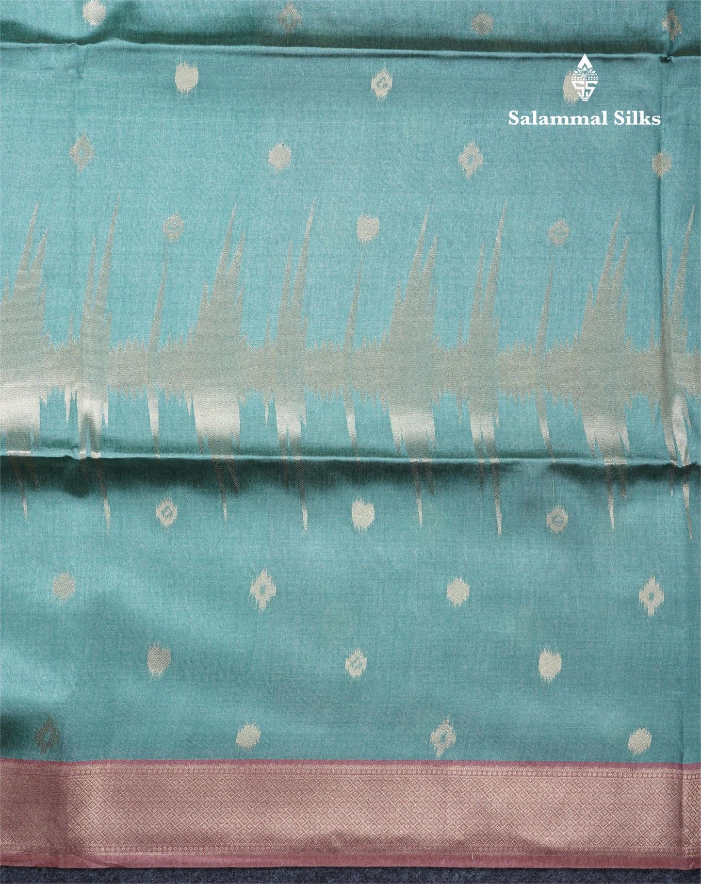 Light Chocolate Semi Tussar Silk Saree With Contrast Lavender Border
