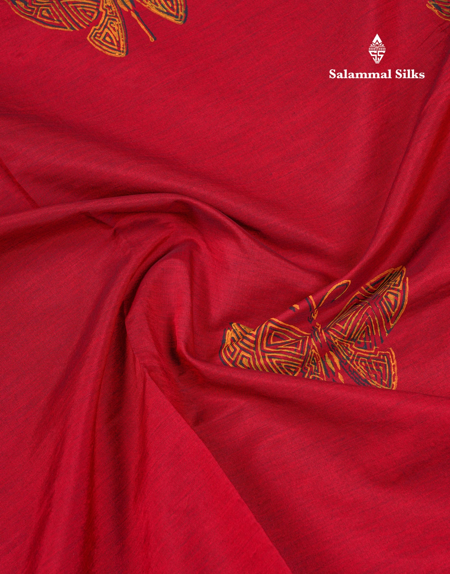 Beautiful Redish Maroon South Cotton Printed Saree With Contrast Mustard Yellow Blouse