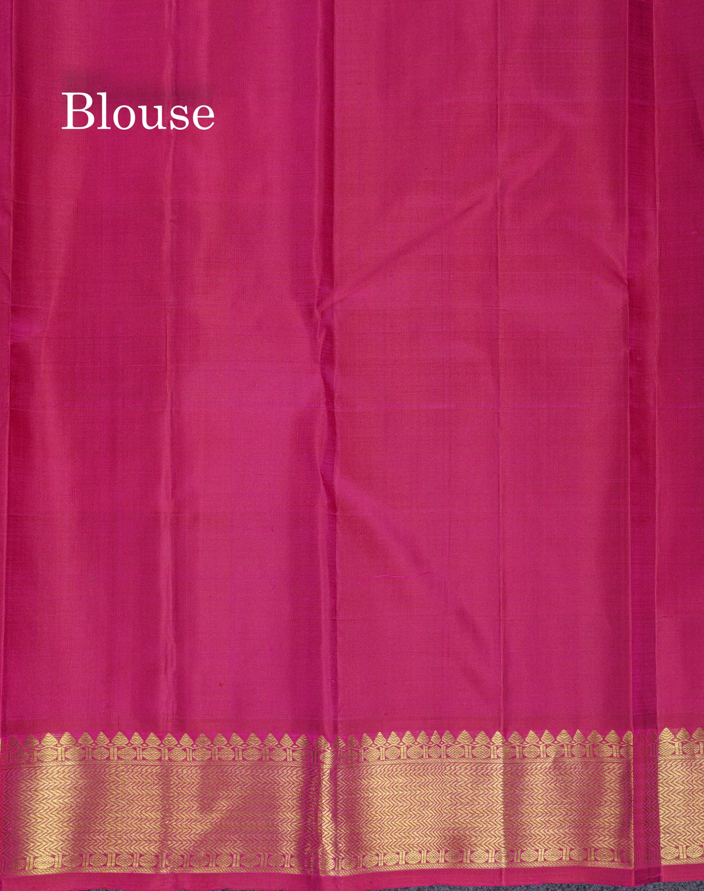 Paalum Pazham Zari Checks With Butta Pure Kanjivaram Silk Saree With Contrast Pink Traditional Border