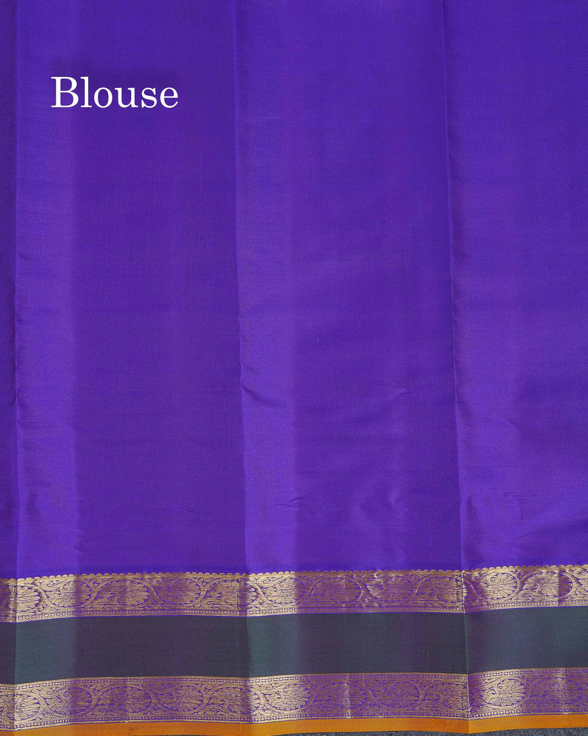 Pure Kanjivaram Silk Saree - Brinjal Colour Body Zari Butta With Dual Tone Bottle Green Gap Border