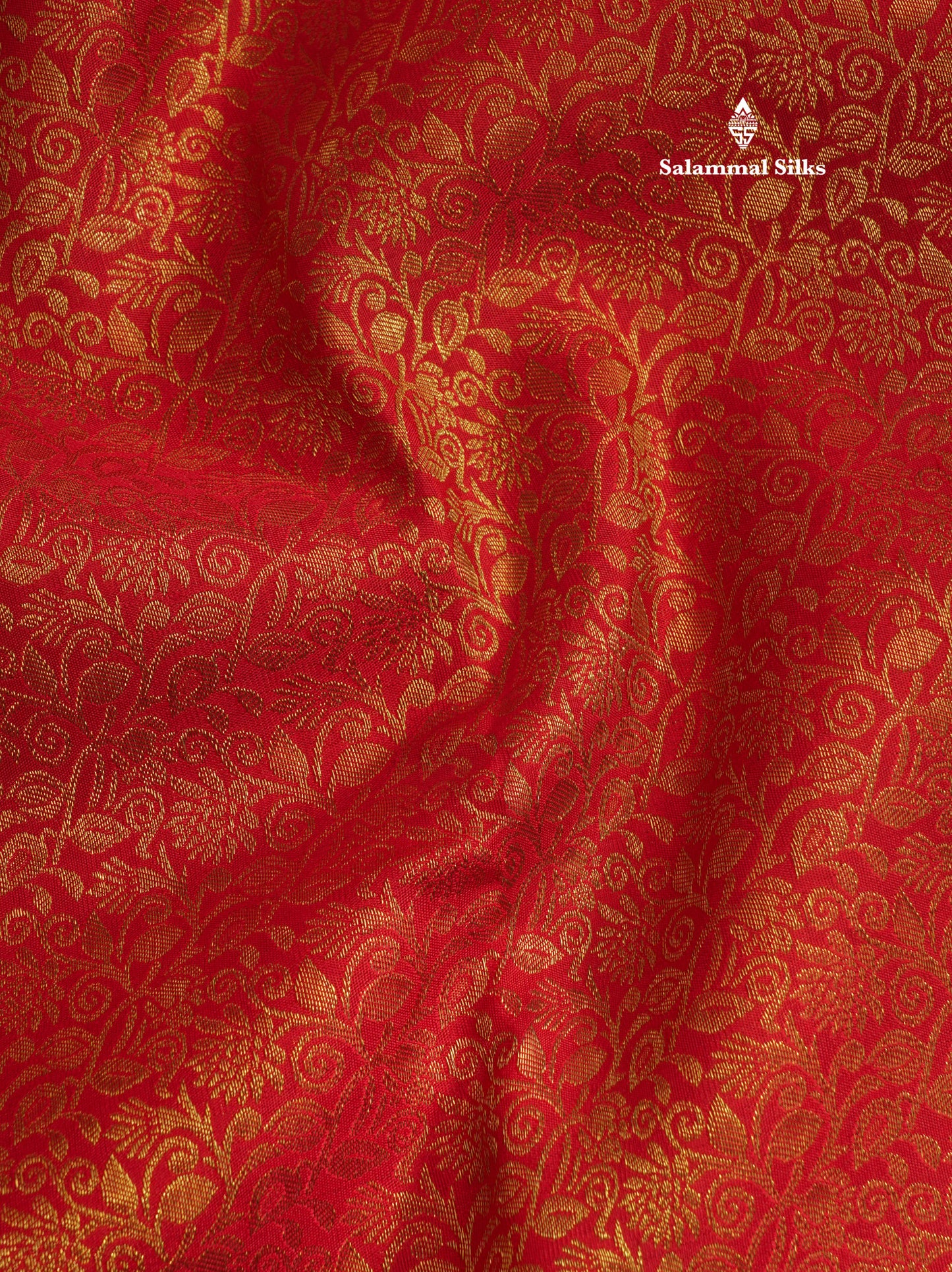 Beautiful Chilly Red Pure Kanjivaram Silk Saree (2G) Zari With Self Border