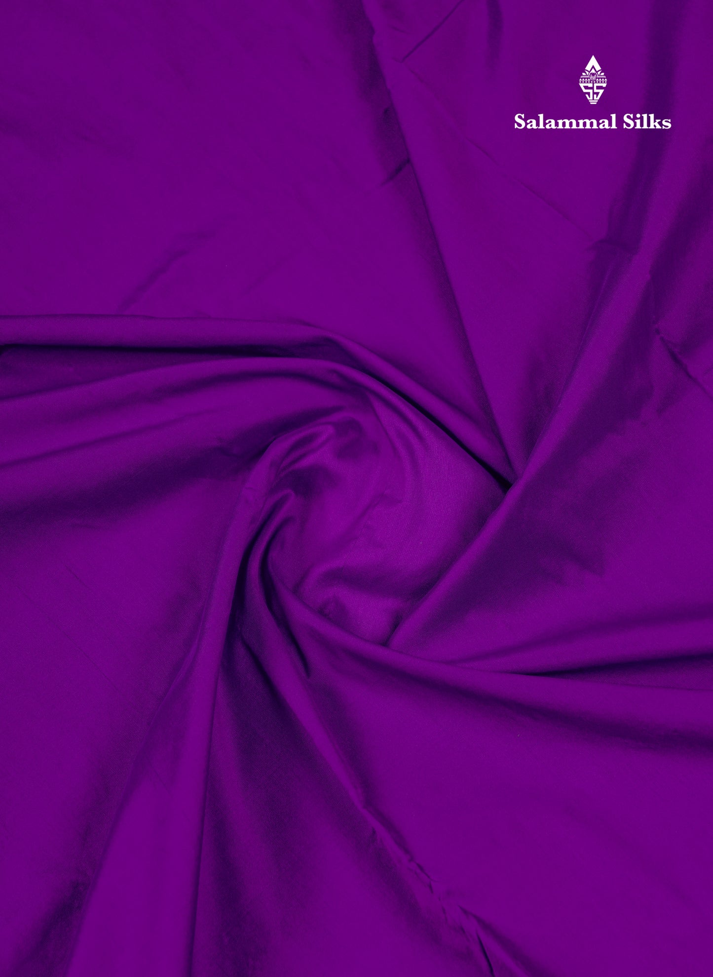 9.5 Yards Semi Silk Saree Violet With Contrast Pink Traditional Border