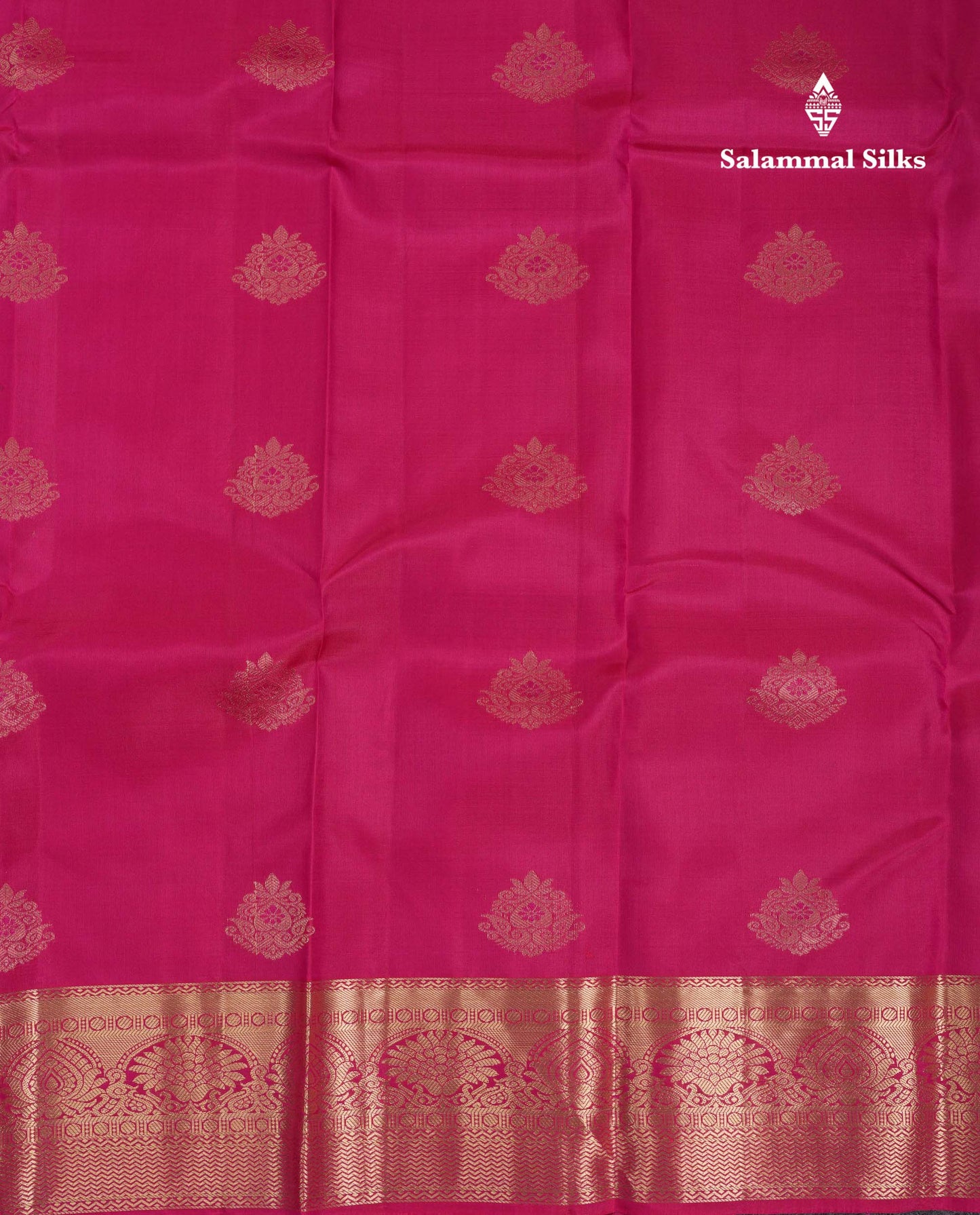 Beautiful Dual Tone Pink Pure Kanjivaram Silk Saree With Traditional Border