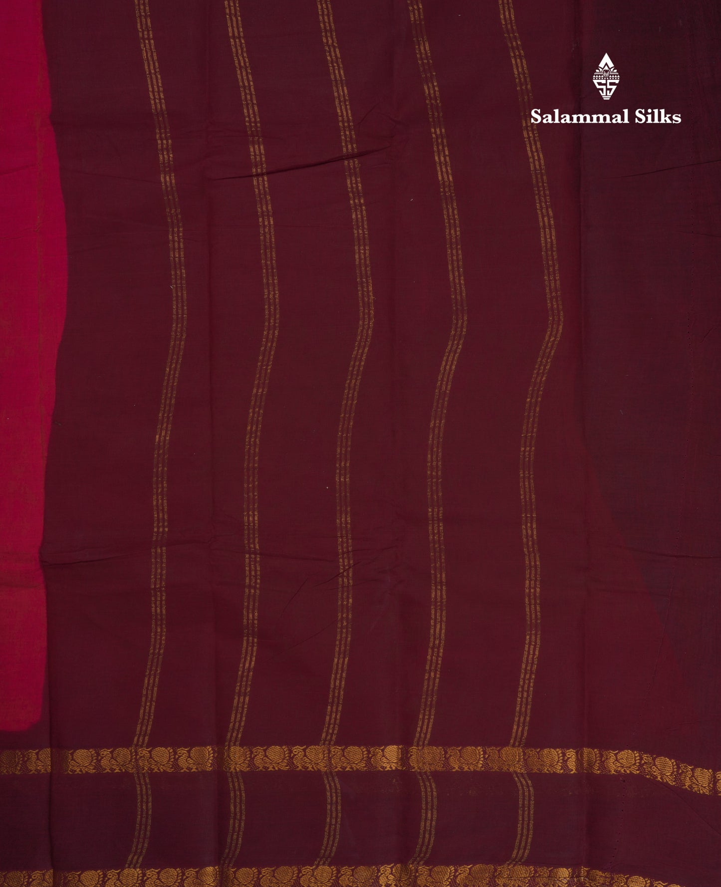 Beautiful Dual Tone Pink Sungudi Cotton Saree With Contrast Dark Maroon Traditional Rettapet Border