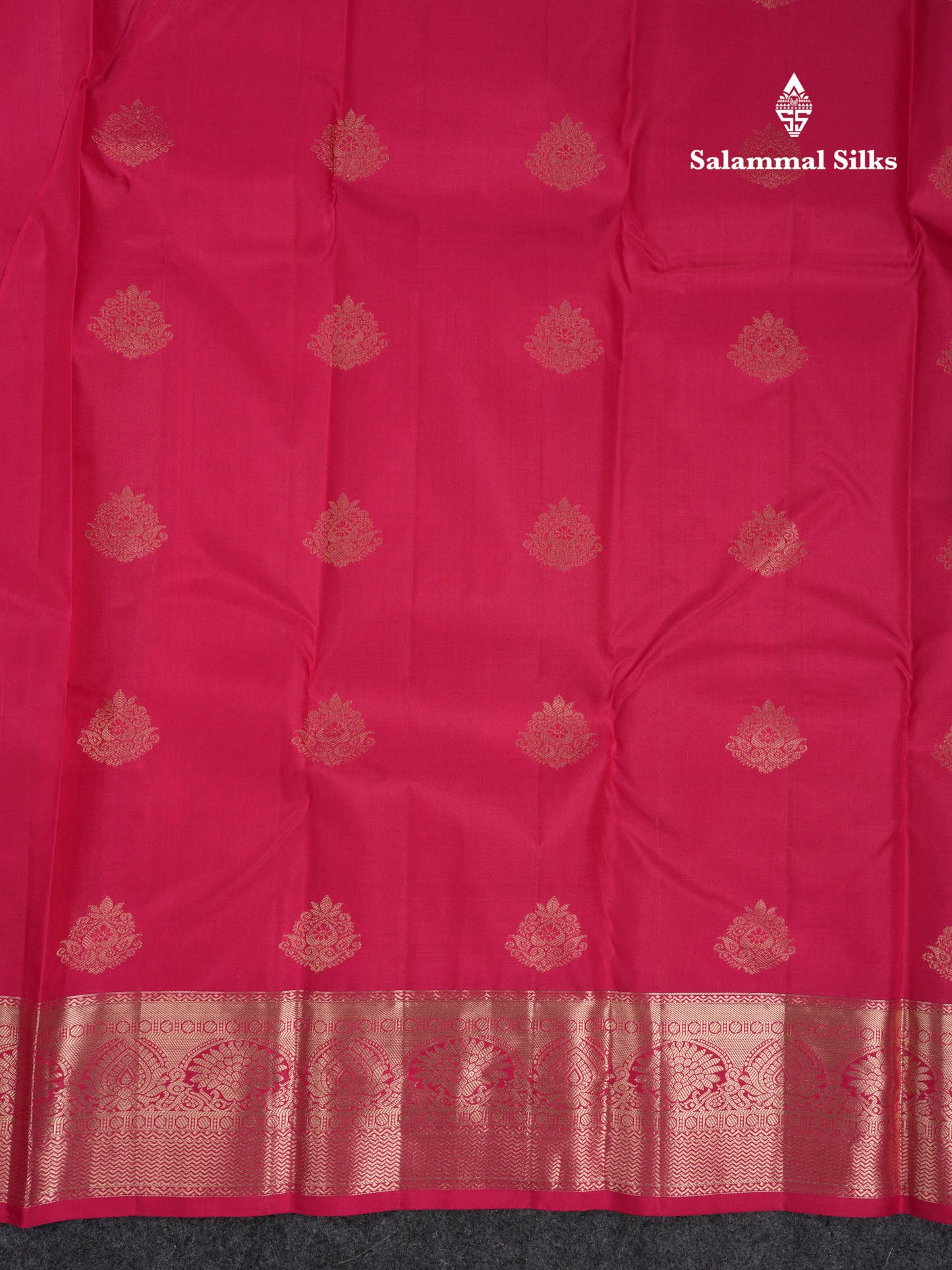 Beautiful Dual Tone Pink Pure Kanjivaram Silk Saree With Traditional Border