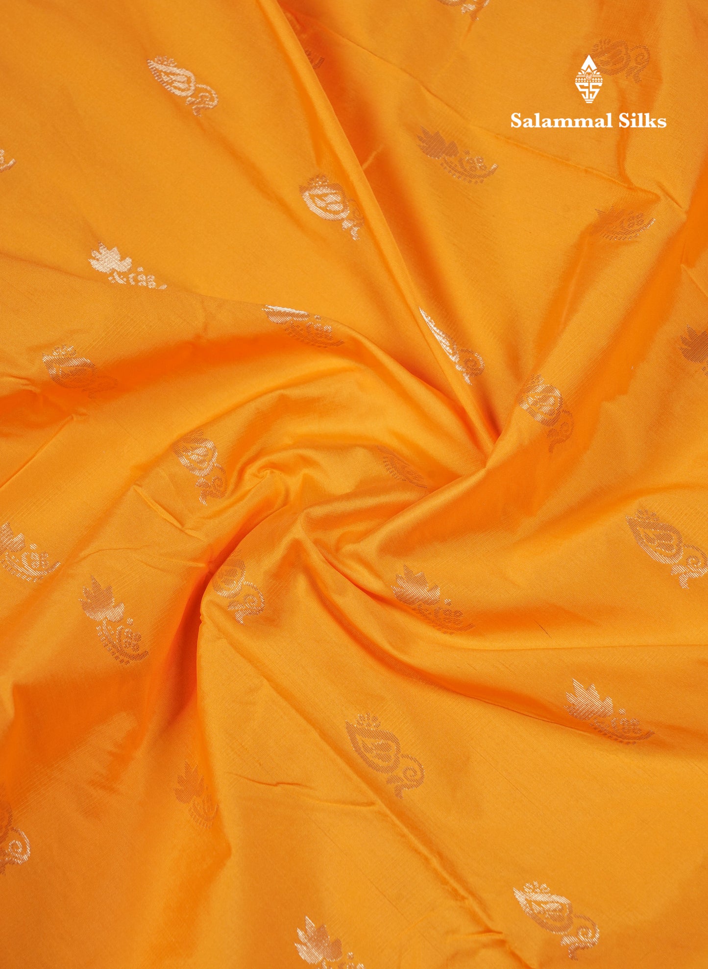 9.5 Yards Semi Silk Saree Mango Yellow With Contrast Pink Traditional Border