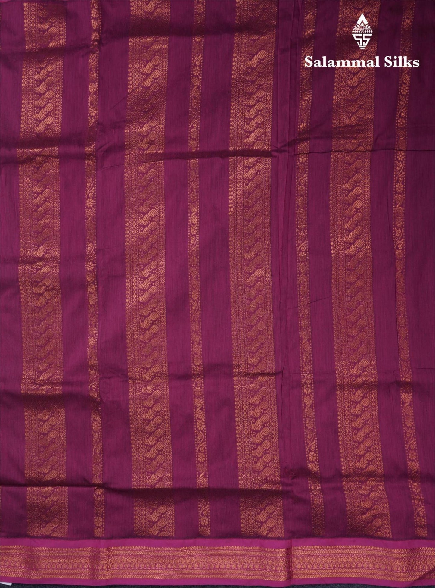 Light Grey Kalyani Cotton Saree With Contrast Pink Border