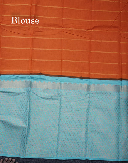 Beautiful Dark Purple Pure Sungudi Cotton Saree With Contrast Sandal Long Border