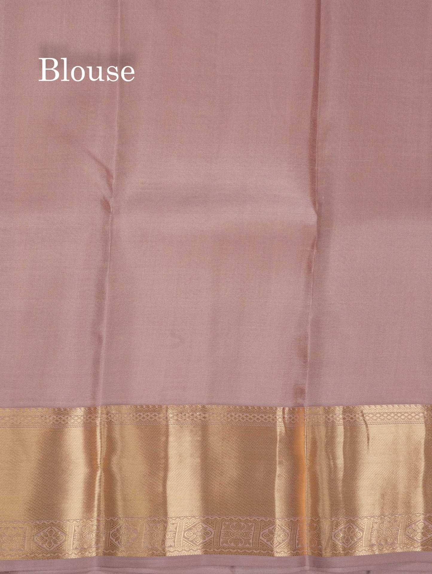 Beautiful Light Chocolate Pure Kanjivaram Silk Saree With Traditional Border