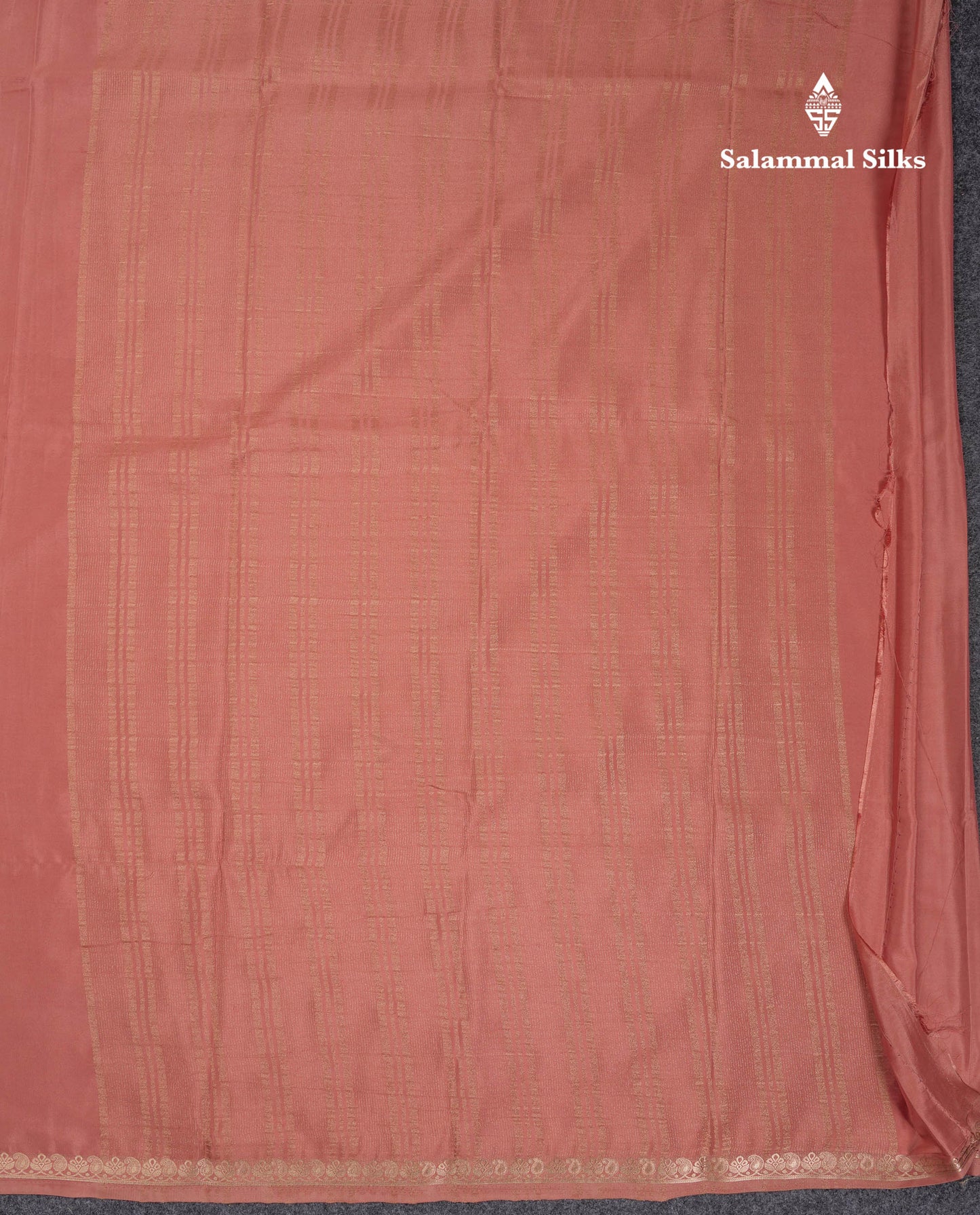 Beautiful Chilly Red Plain Semi Mysore Silk Saree With Small Traditional Zari Border