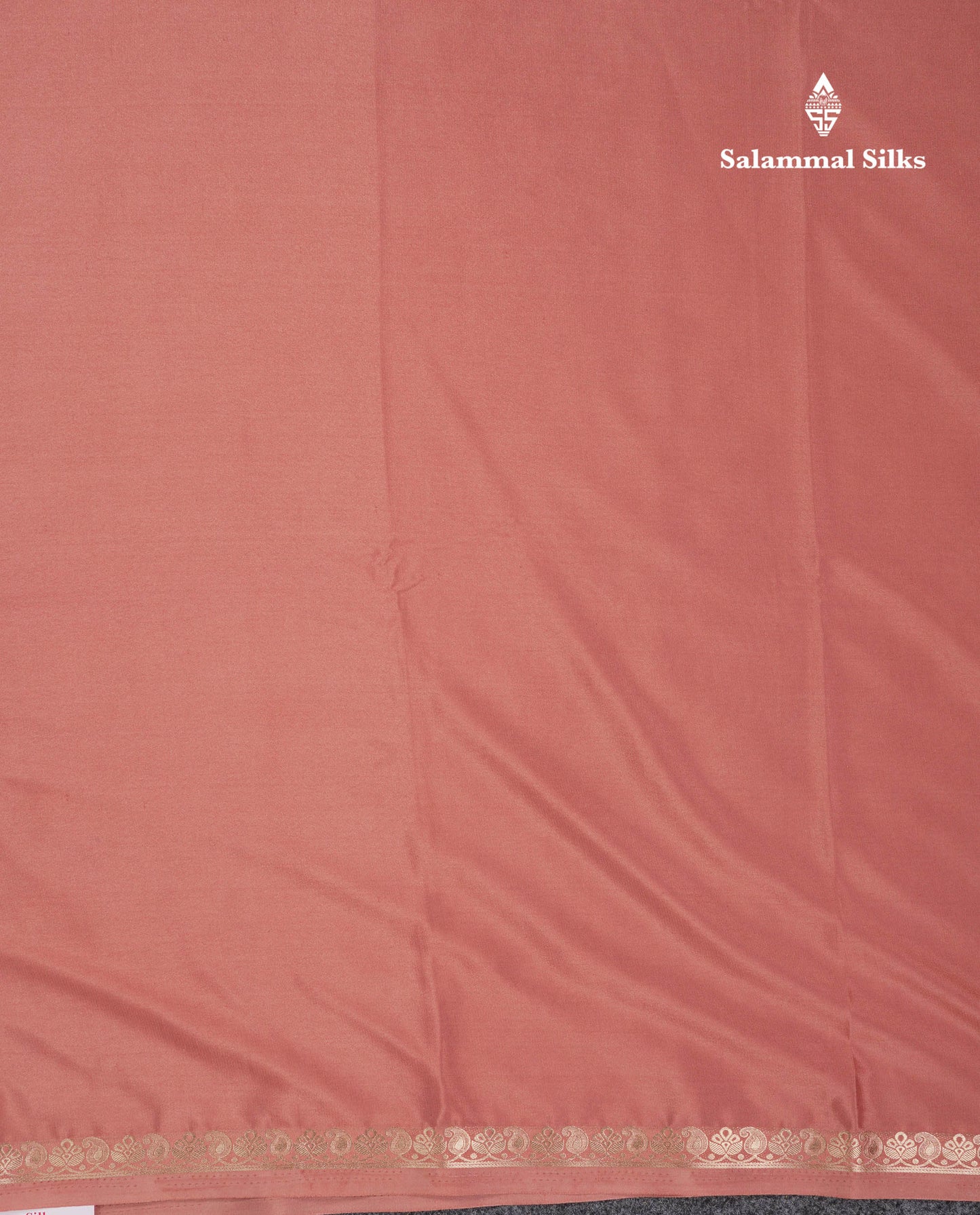 Beautiful Chilly Red Plain Semi Mysore Silk Saree With Small Traditional Zari Border