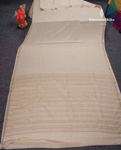Beautiful Chilly Red Plain Semi Mysore Silk Saree With Small Traditional Zari Border