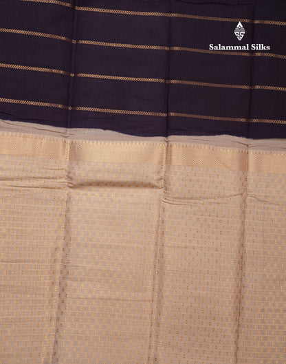 Beautiful Dark Purple Pure Sungudi Cotton Saree With Contrast Sandal Long Border