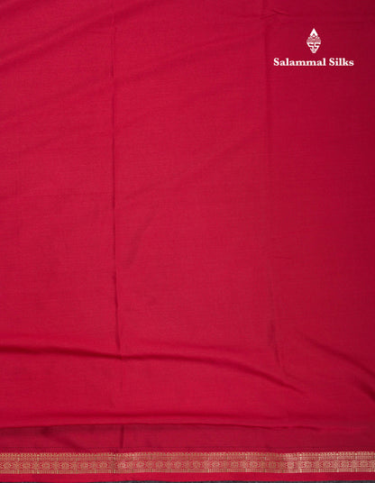 Beautiful Lavender Plain Semi Mysore Silk Saree With Small Traditional Zari Border