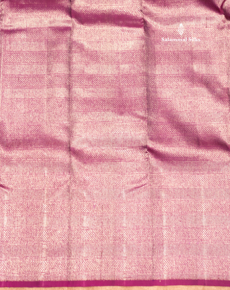Violet Colour Pure Kanjivaram Fancy Silk Saree