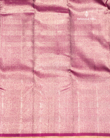 Violet Colour Pure Kanjivaram Fancy Silk Saree