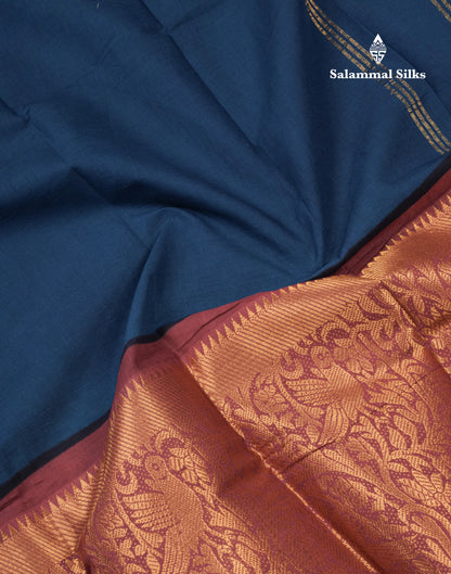 Beautiful Rust Orange Plain Pure Sungudi Cotton Saree With Contrast Brown Long Border