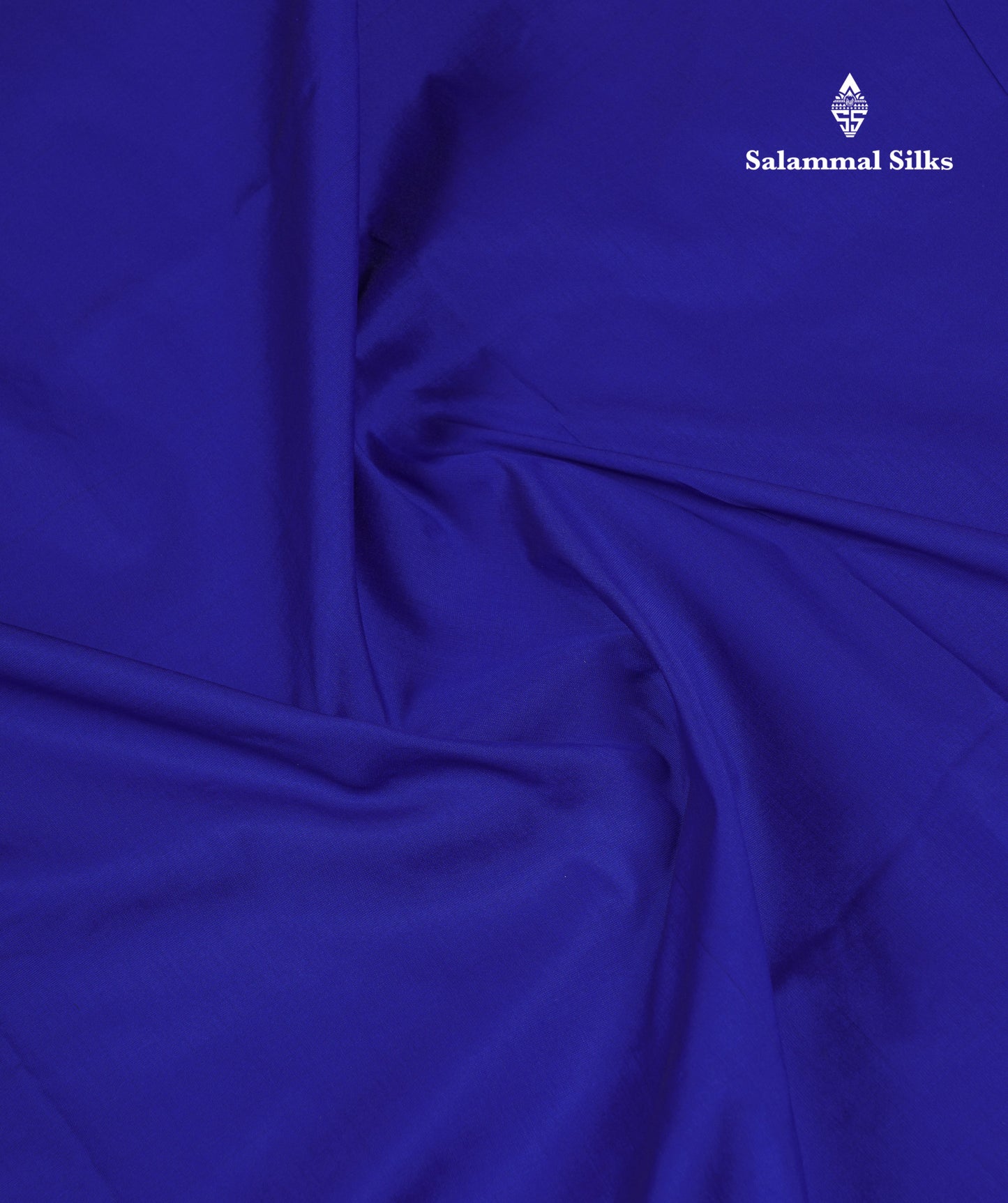 11 Yards Semi Silk Saree Royal Blue with Contrast Pink Traditional Border