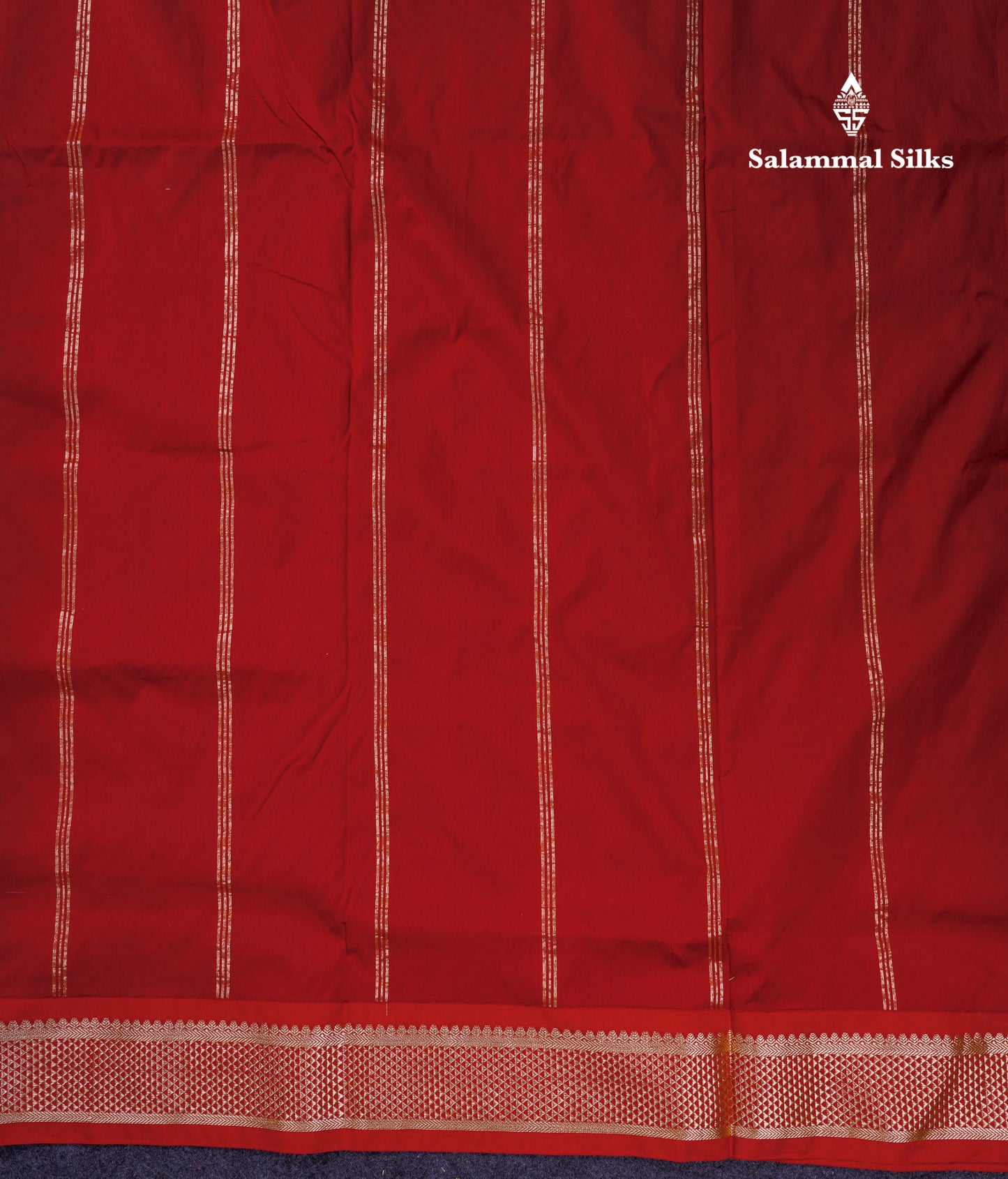 9.5 Yards Semi Silk Saree Light Chocolate with Contrast Maroon Traditional Border