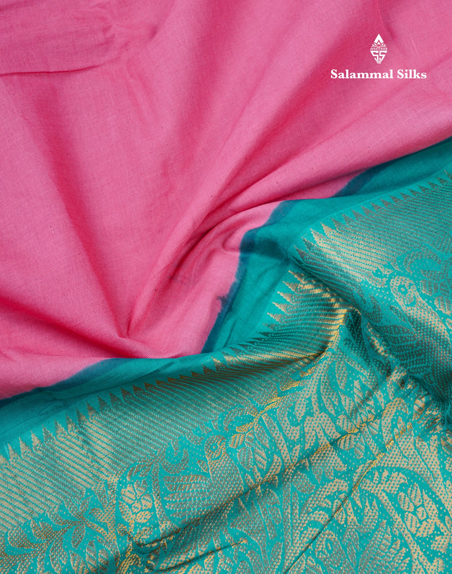 Beautiful Rust Orange Plain Pure Sungudi Cotton Saree With Contrast Brown Long Border