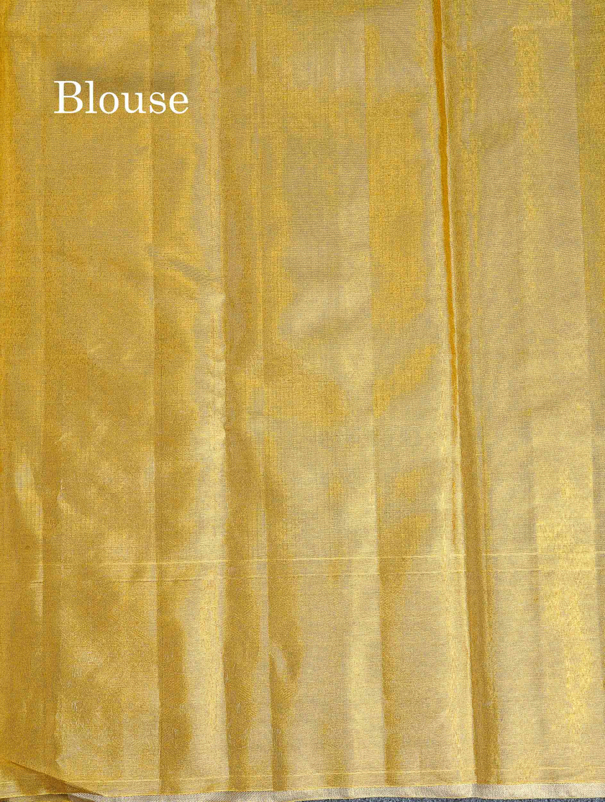 Tissue Bridal Pure Kanjivaram Silk Saree - Gold Colour Body With Traditional Border