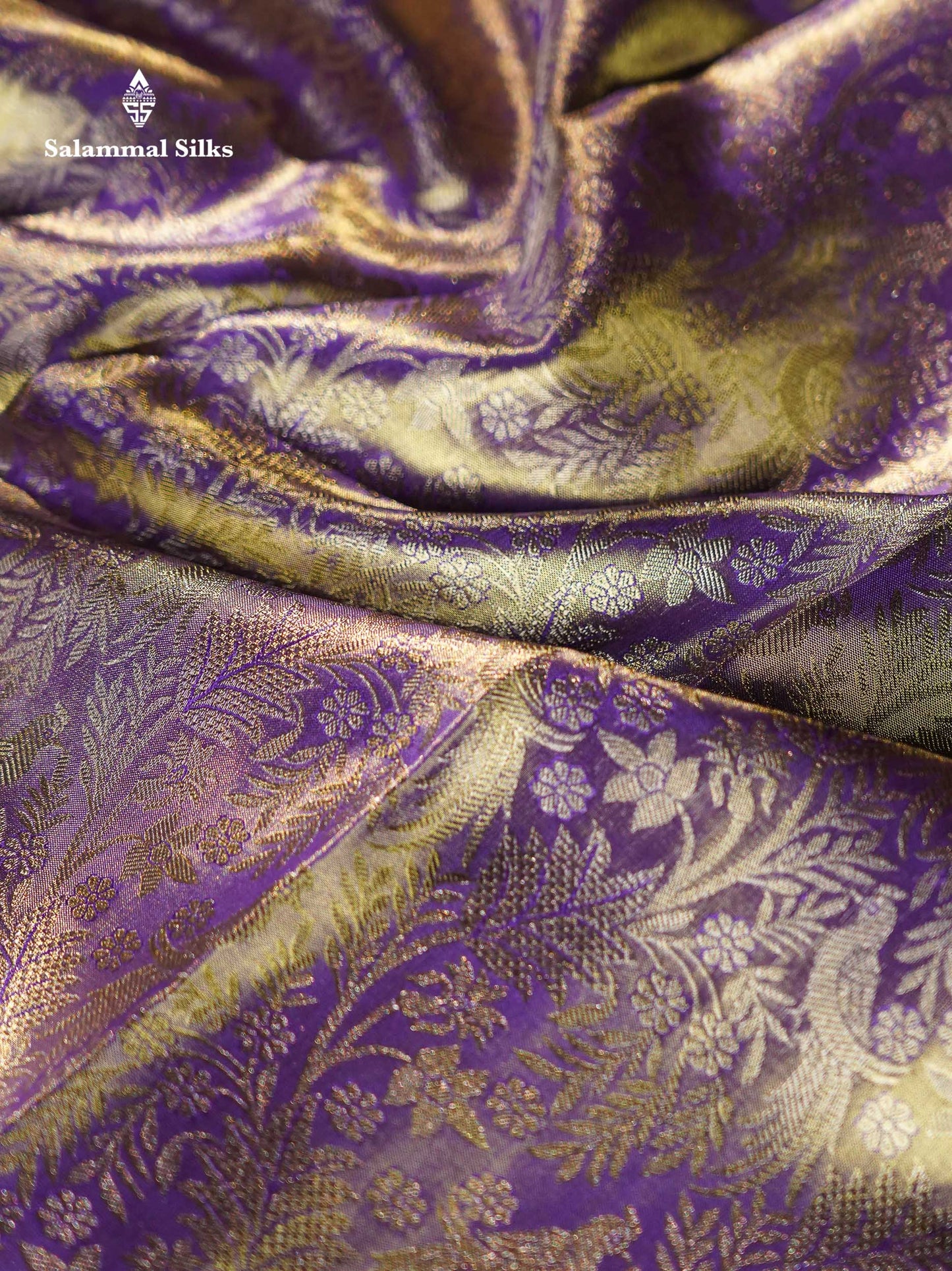 Light Lavender Colour Pure Kanjivaram Silk Saree With Contrast Long Pink Border