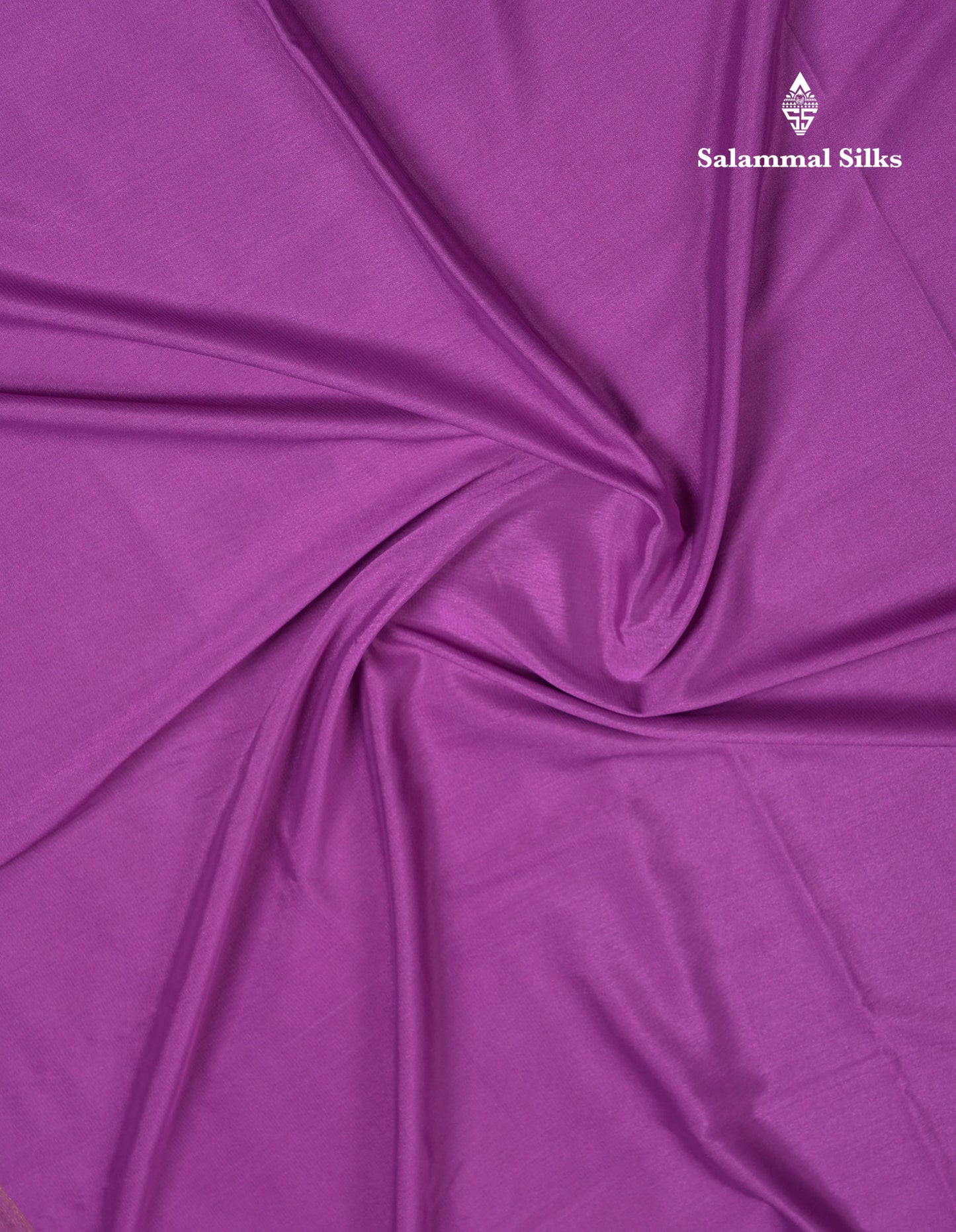 Beautiful Lavender Plain Semi Mysore Silk Saree With Small Traditional Zari Border