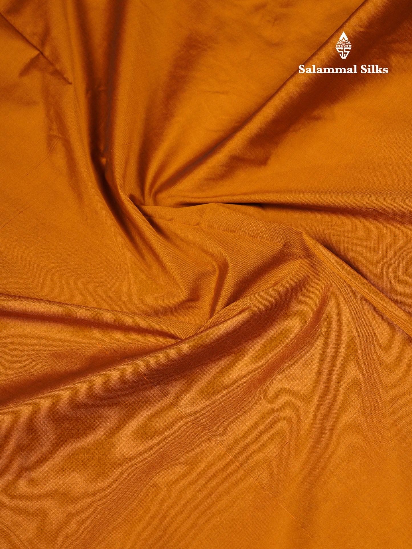 9.5 Yards Semi Silk Saree Mustard Yellow with Contrast Pink Traditional Border