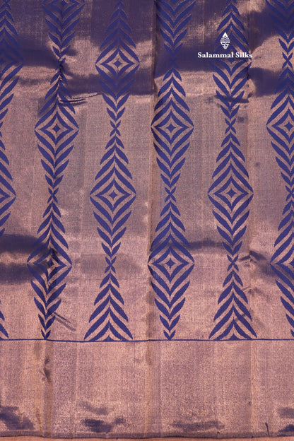 Blue Colour 8Kol Pure Kanjivaram Silk Saree