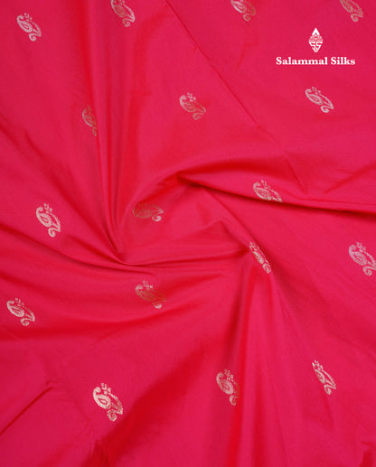 11 Yards Semi Silk Saree Dual Tone Red with Contrast Bottle Green Traditional Border