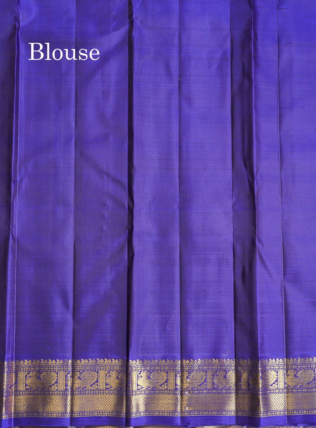 Pure Kanjivaram Silk Saree - Bottle Green Colour Body Zari Butta With Dual Tone Navy Blue Border