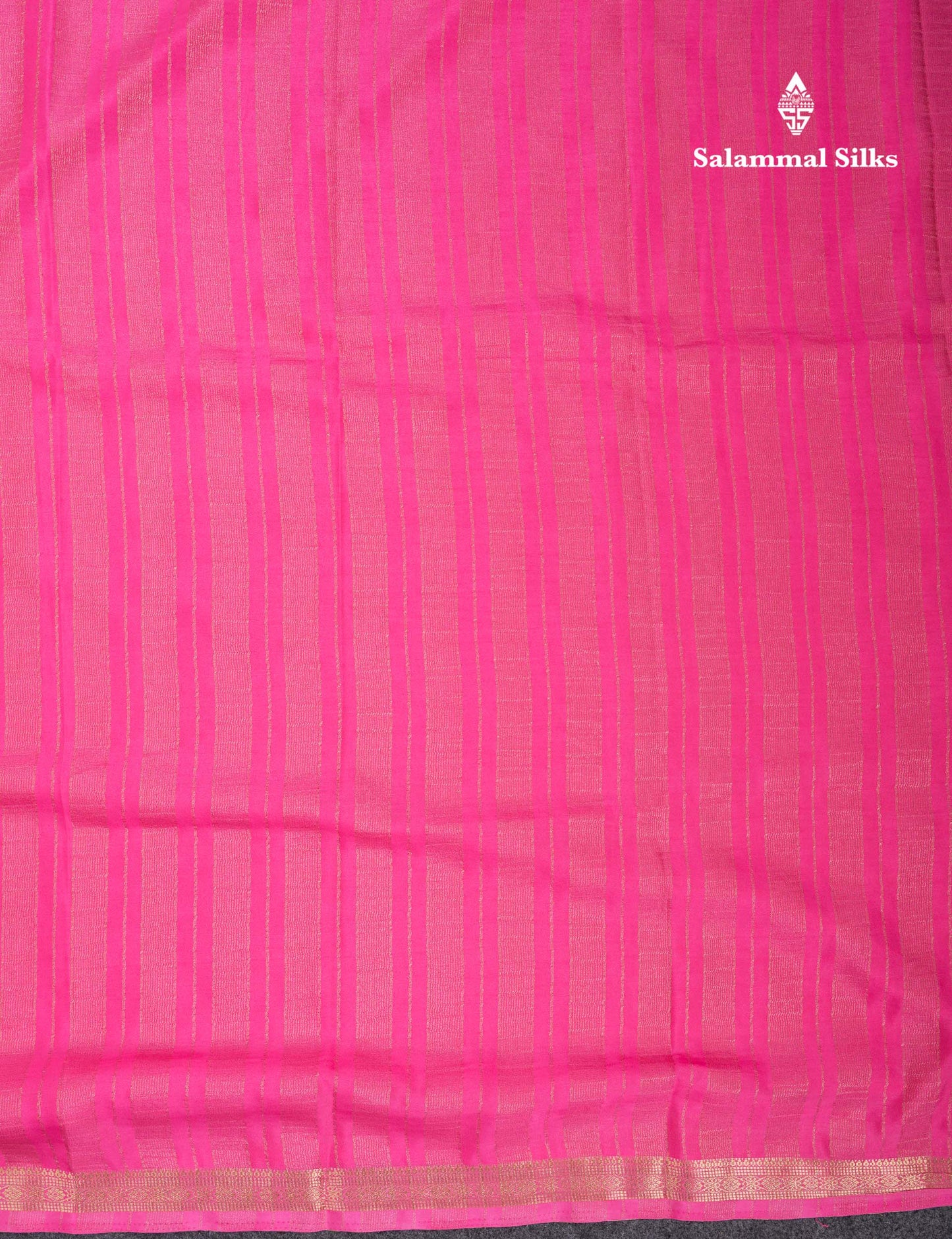 Beautiful Lavender Plain Semi Mysore Silk Saree With Small Traditional Zari Border