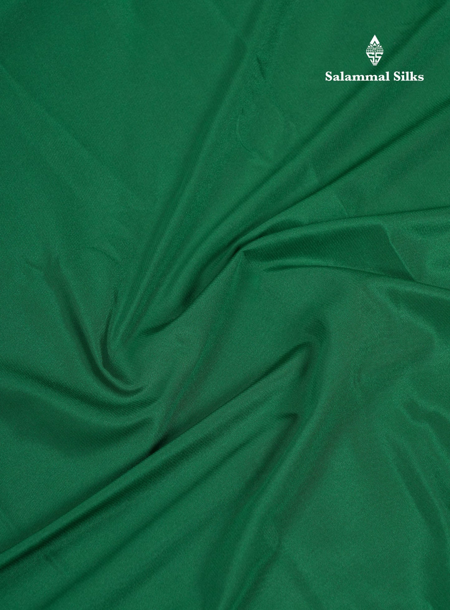Beautiful Bottle Green Plain Semi Mysore Silk Saree With Small Traditional Zari Border