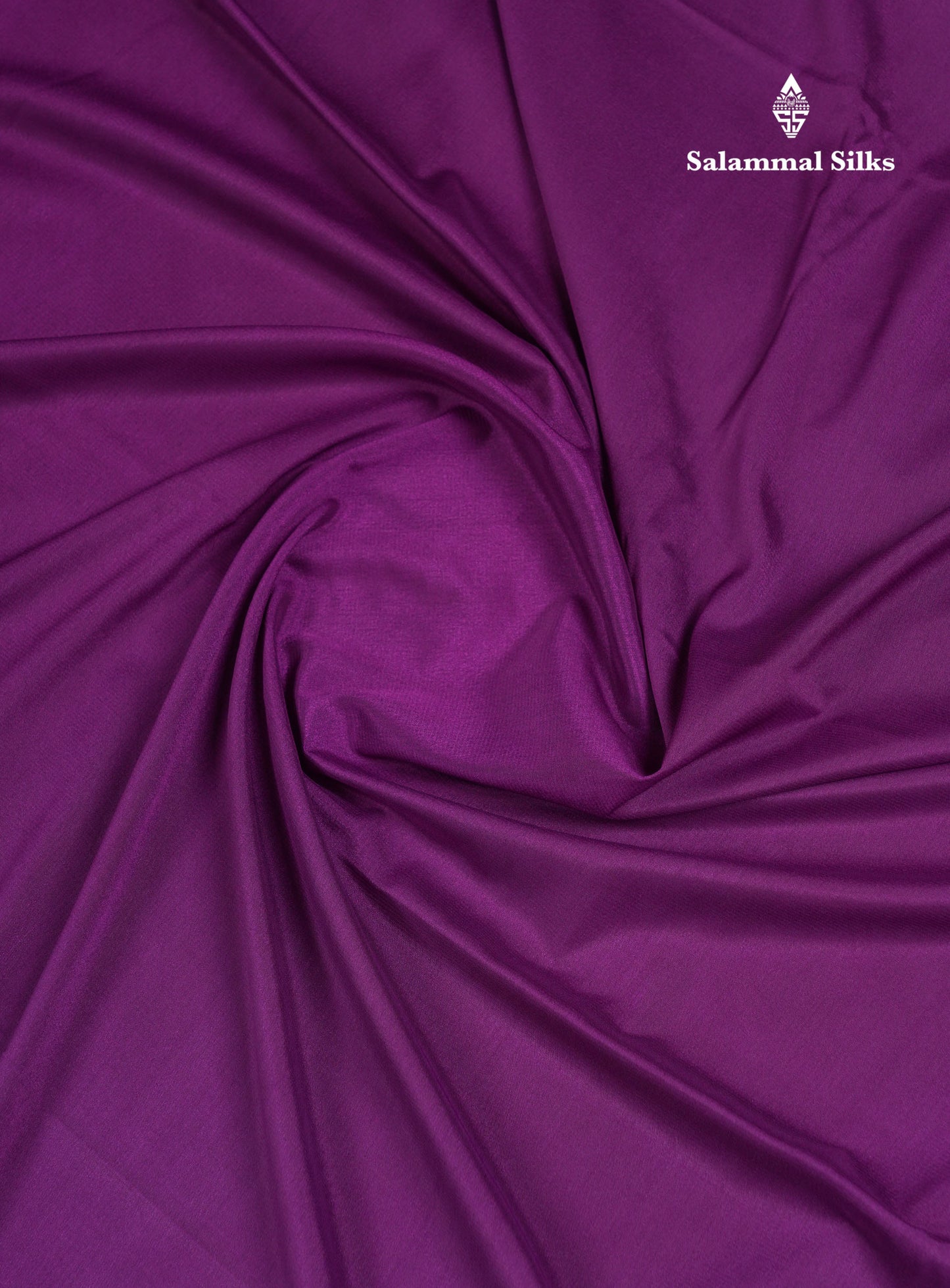 Beautiful Violet Plain Semi Mysore Silk Saree With Small Traditional Zari Border