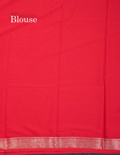 Beautiful Mustard Yellow Plain Semi Mysore Silk Saree With Small Traditional Zari Border