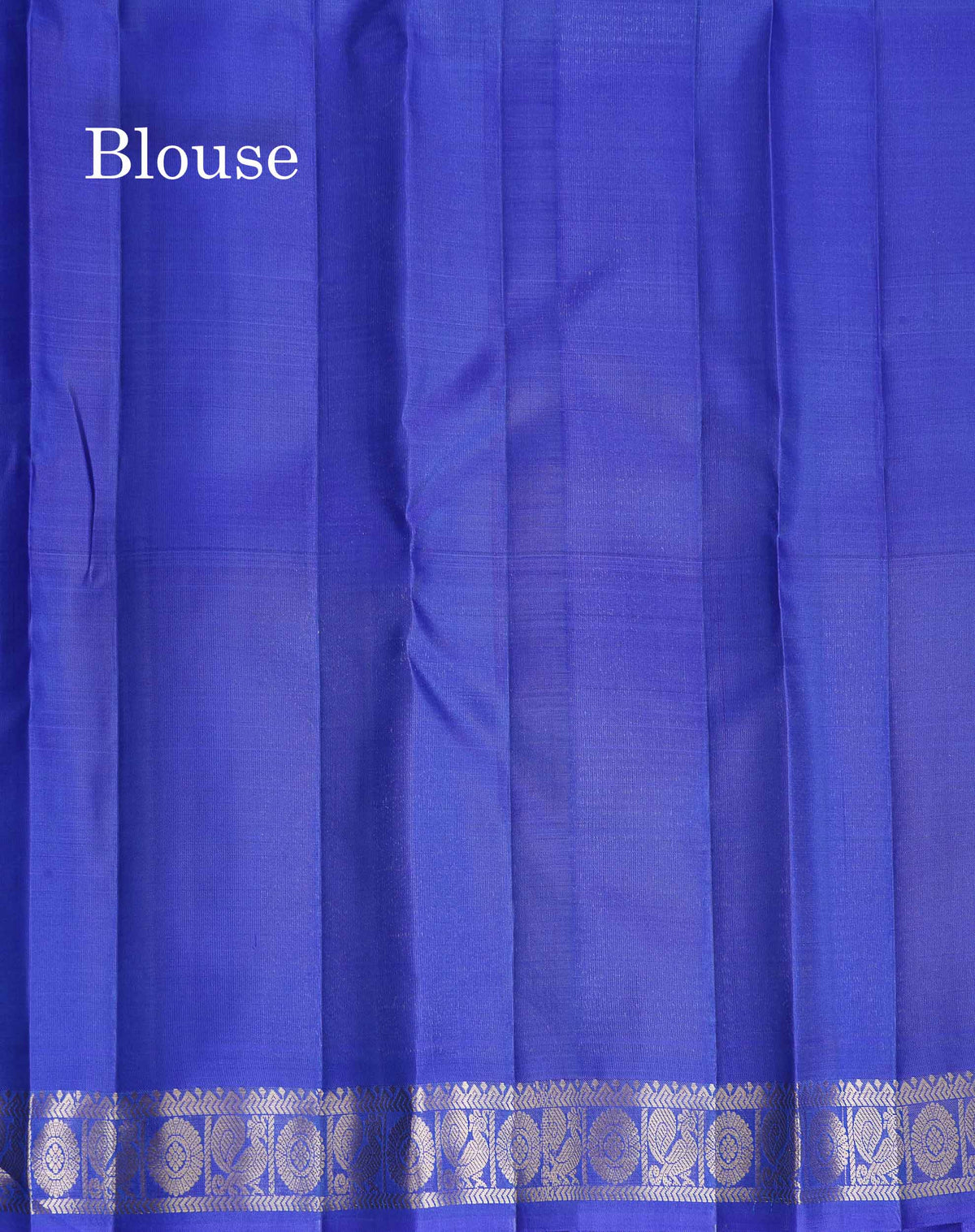 Pure Mix Silk Saree - Dual Tone Blue Colour Body Zari Butta With Contrast Violet Small Border