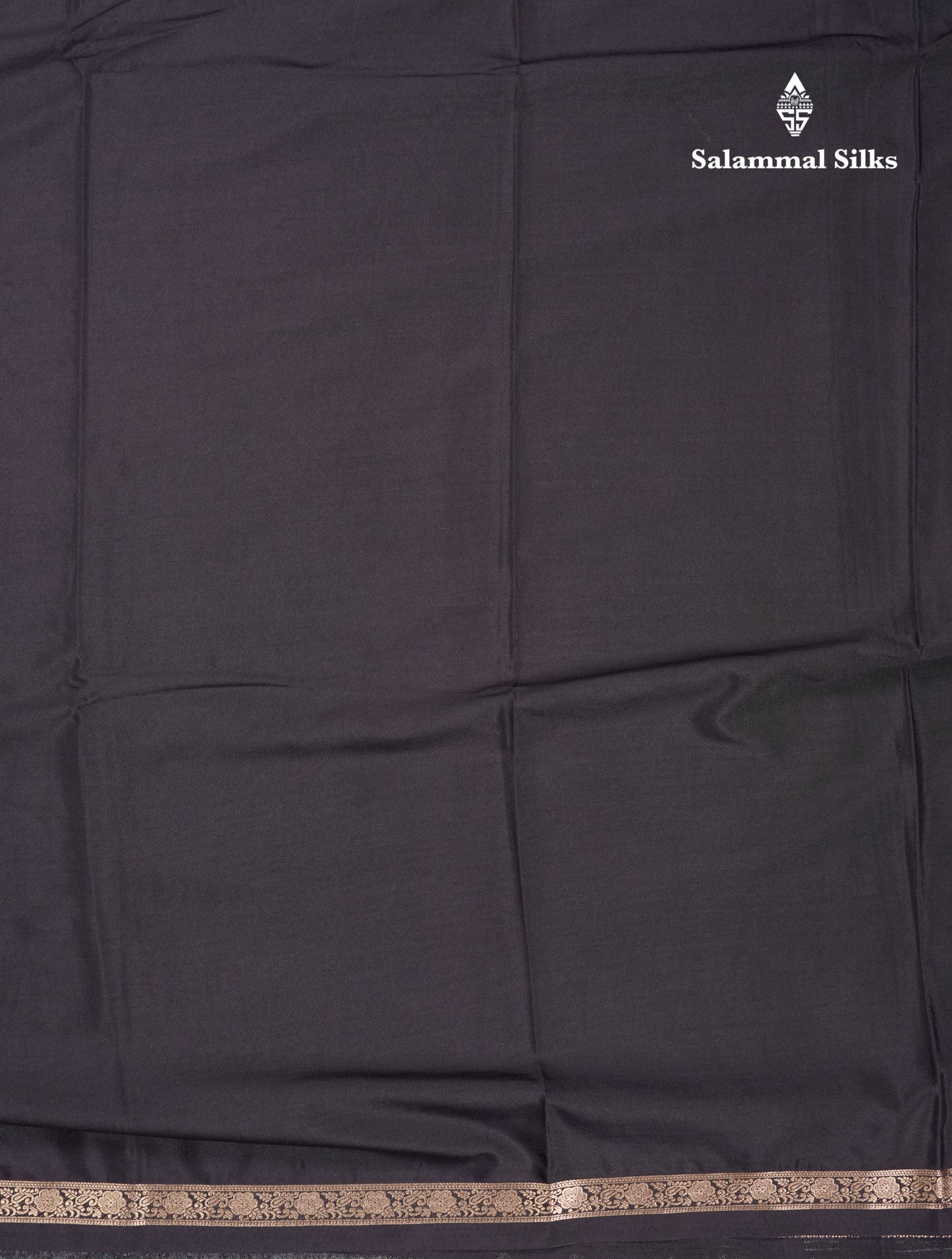 Beautiful Violet Plain Semi Mysore Silk Saree With Small Traditional Zari Border