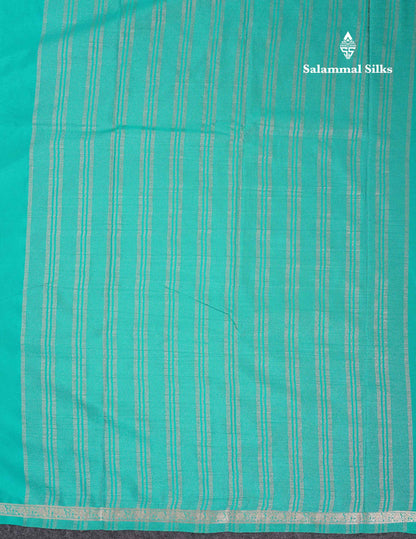 Beautiful Half White Plain Semi Mysore Silk Saree With Small Traditional Zari Border