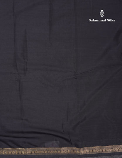 Beautiful Half White Plain Semi Mysore Silk Saree With Small Traditional Zari Border