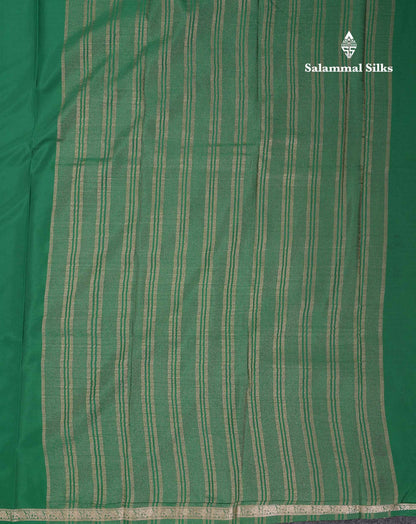 Beautiful Half White Plain Semi Mysore Silk Saree With Small Traditional Zari Border