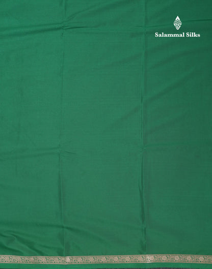 Beautiful Half White Plain Semi Mysore Silk Saree With Small Traditional Zari Border