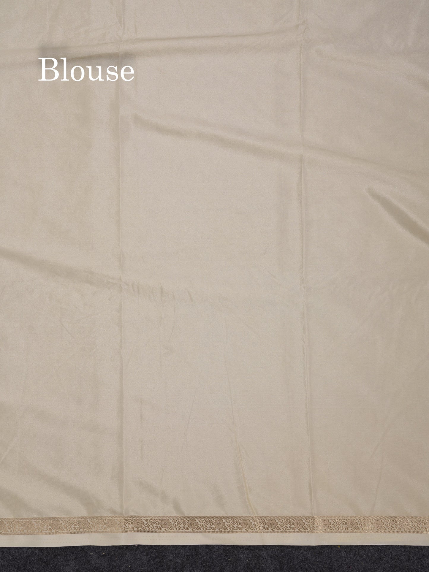 Beautiful Half White Plain Semi Mysore Silk Saree With Small Traditional Zari Border