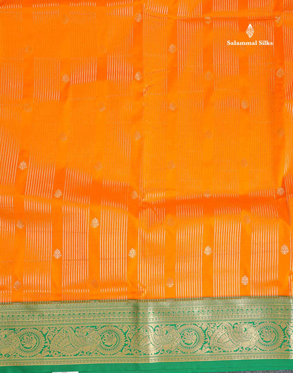 Semi Silk Saree - Royal Blue Colour Body With Contrast Pink Border | 9.5 Yards
