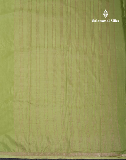 Beautiful Half White Plain Semi Mysore Silk Saree With Small Traditional Zari Border