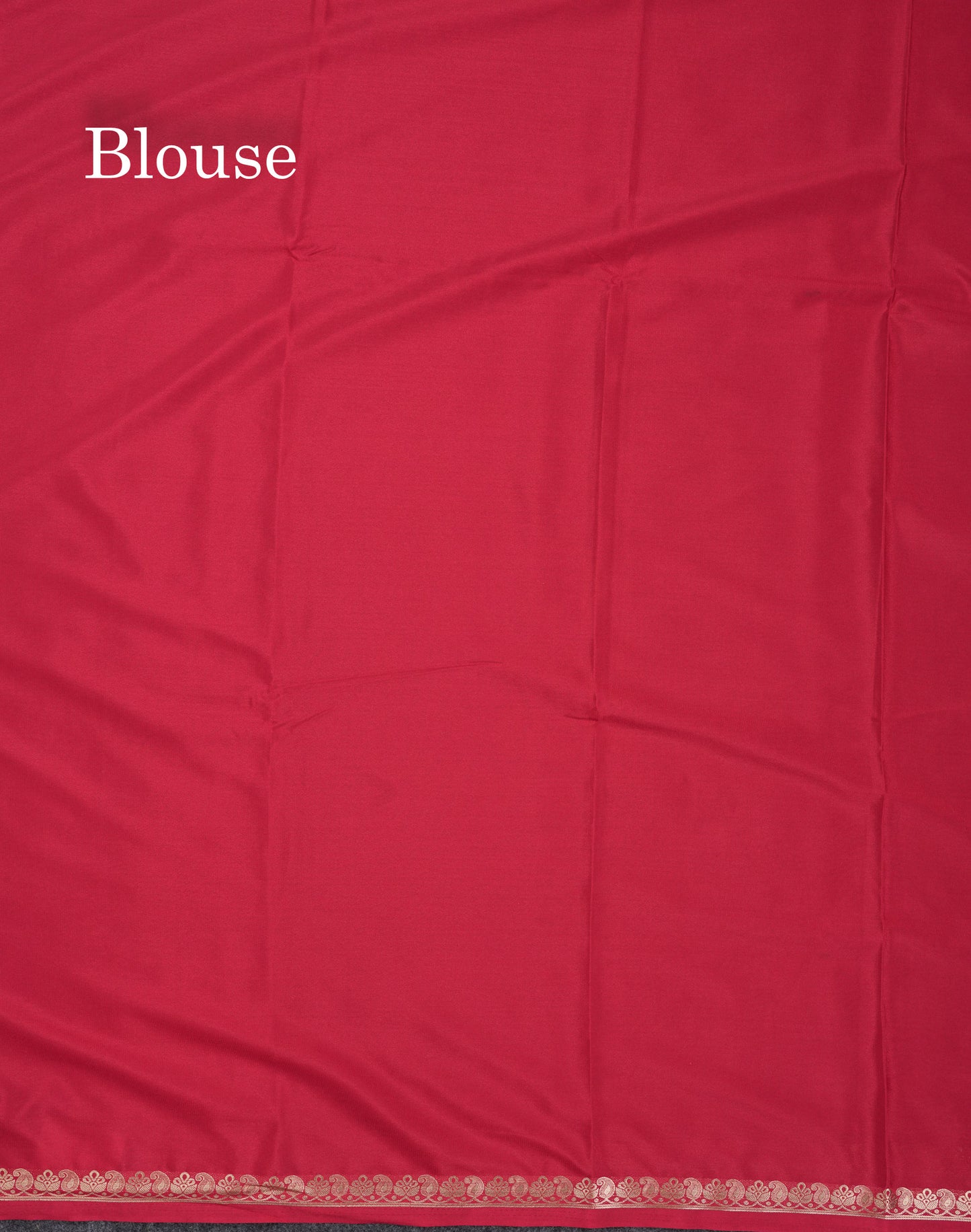 Beautiful Chilly Red Plain Semi Mysore Silk Saree With Small Traditional Zari Border