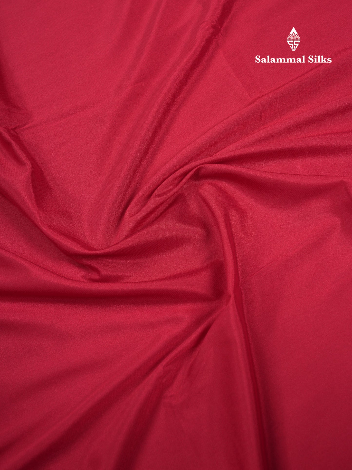 Beautiful Chilly Red Plain Semi Mysore Silk Saree With Small Traditional Zari Border