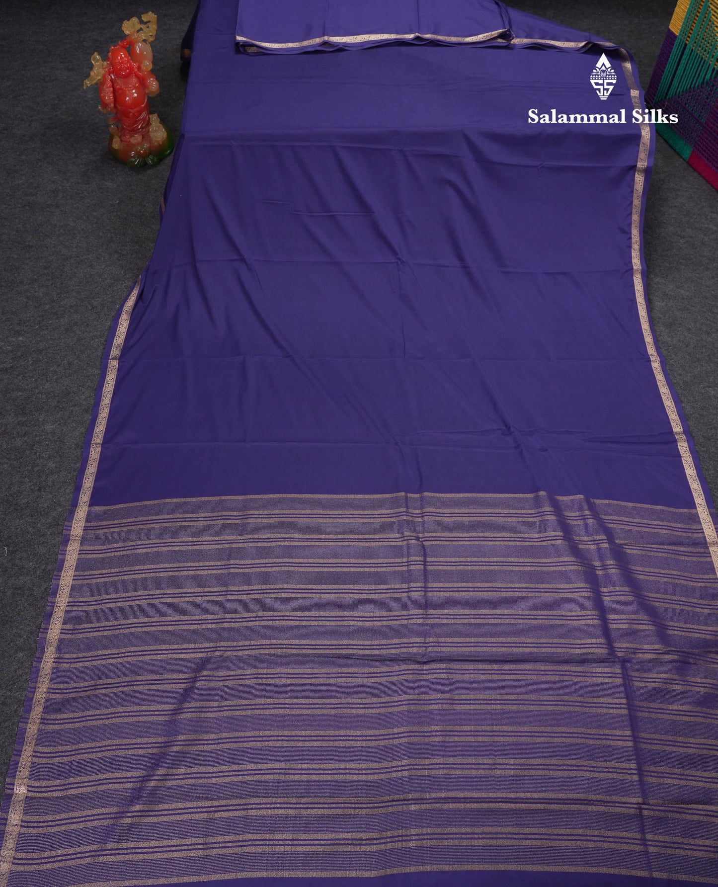 Beautiful Half White Plain Semi Mysore Silk Saree With Small Traditional Zari Border